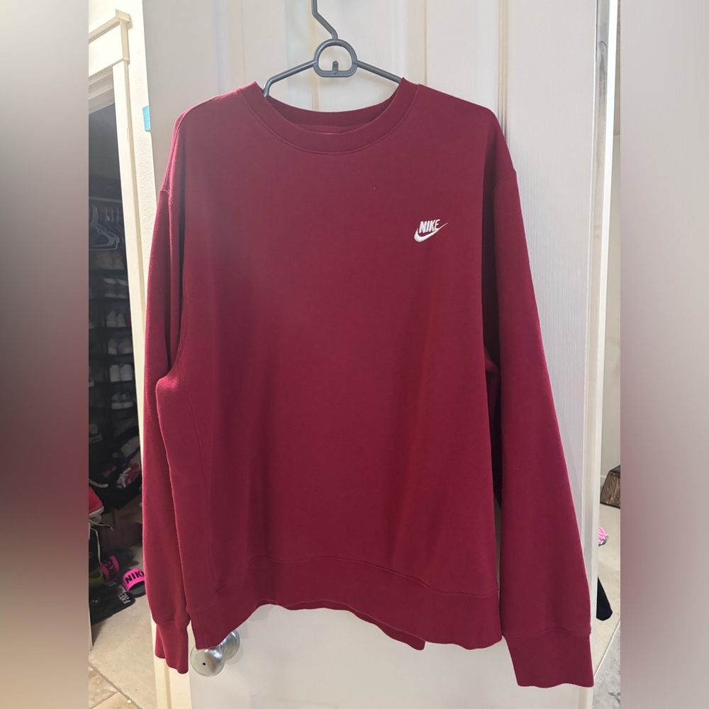 Nike red sweatshirt